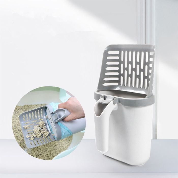 Лопатка для туалета Me&Pet с контейнером серая (NMP35) изображение 11