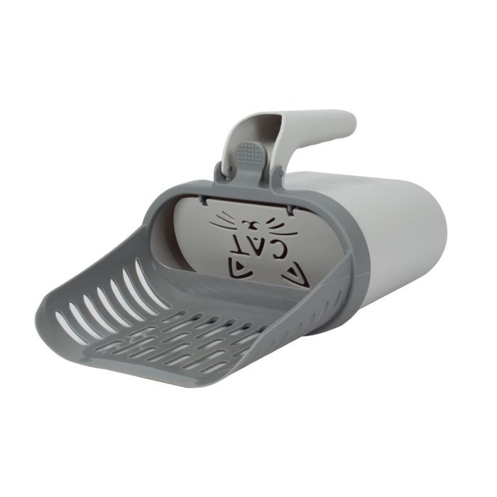 Лопатка для туалета Me&Pet с контейнером серая (NMP35) изображение 4