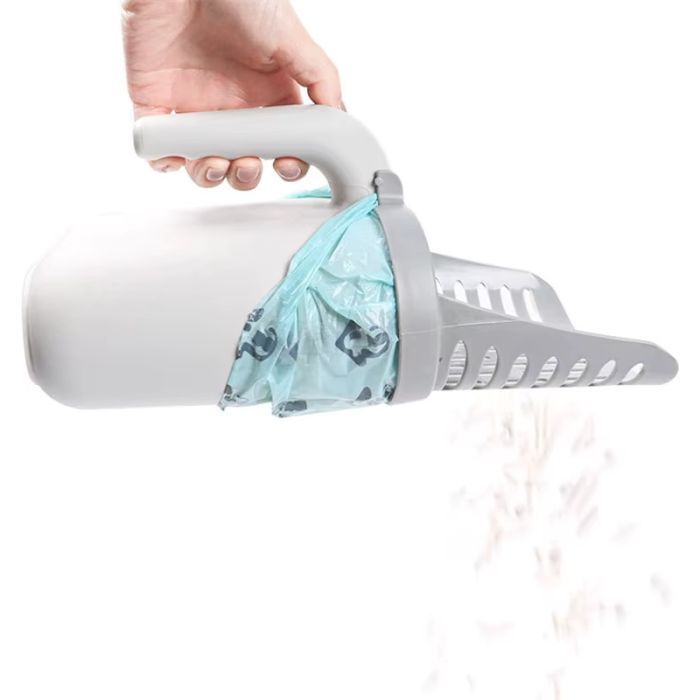 Лопатка для туалета Me&Pet с контейнером серая (NMP35) изображение 8