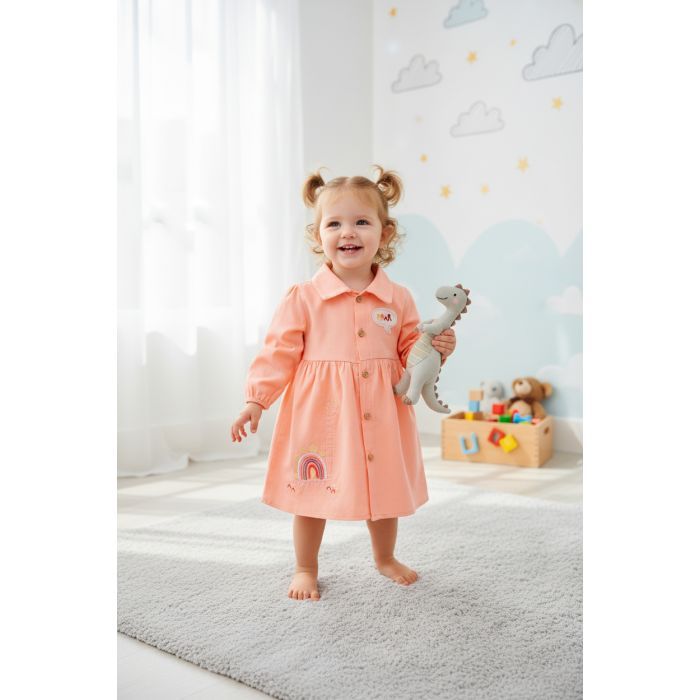 Платье детское Tongs с длиным рукавом (2937-80G-peach) изображение 5