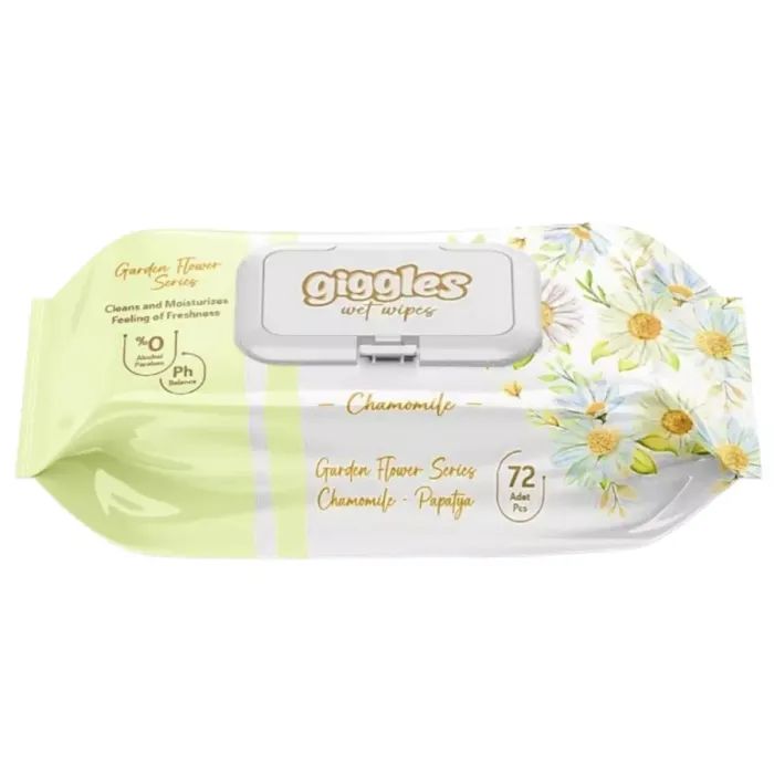 Дитячі вологі серветки Dolphin Chamomile з клапоном 72 шт (8680131207411)