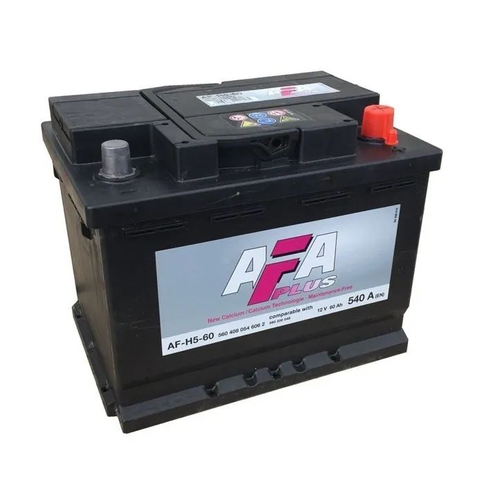 Аккумулятор автомобильный AFA 60Ah-12v (242х175х190), R, EN540 (560 408 054)