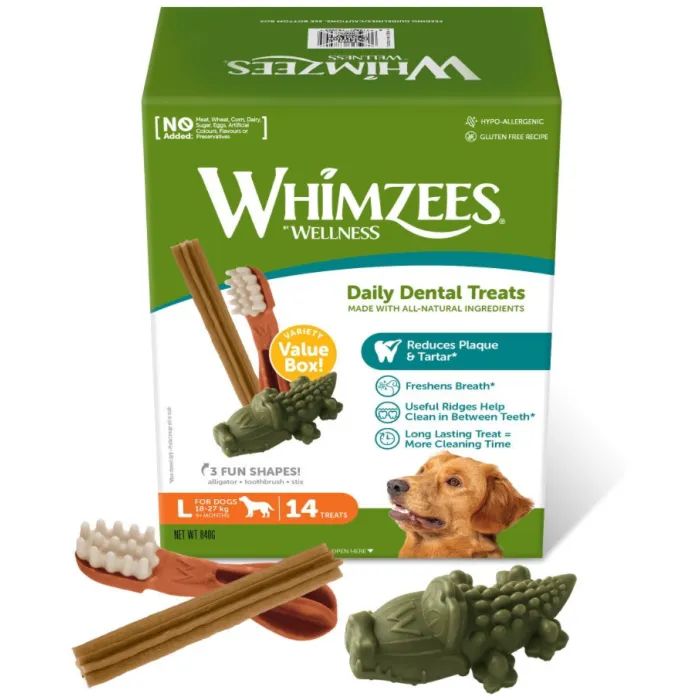 Ласощі для собак Whimzees Variety Value Box L 14 шт (8718627754993)