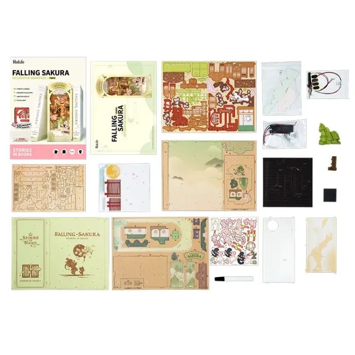 Конструктор Robotime Rolife деревянній 3D Падающая Сакура (TGB05) изображение 3