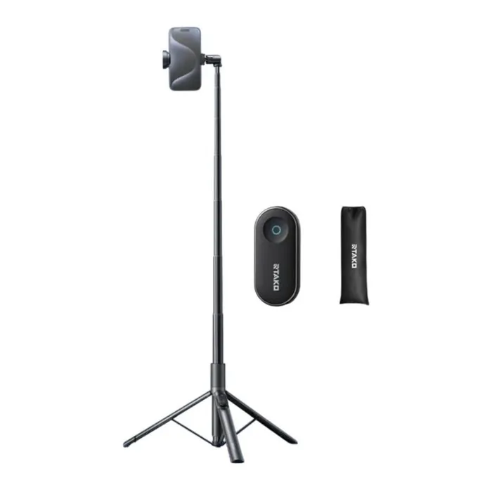 Монопод для селфі RTAKO трипод RZP001-AB226 Integrated selfie stick Black (6942063221487) зображення 3