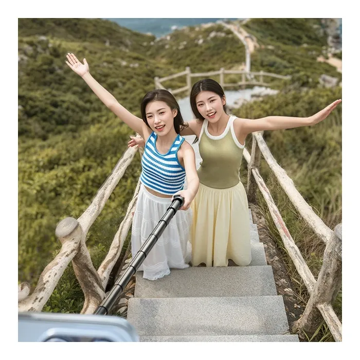 Монопод для селфі RTAKO трипод RZP001-AB226 Integrated selfie stick Black (6942063221487) зображення 5