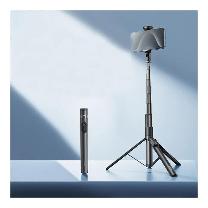 Монопод для селфі RTAKO трипод RZP001-AB226 Integrated selfie stick Black (6942063221487) зображення 8