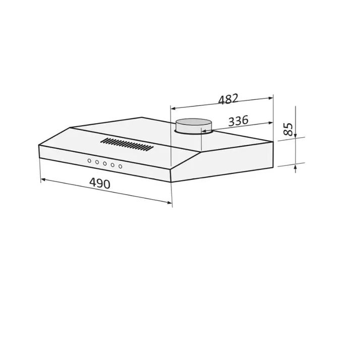 Вытяжка кухонная DAHATI CH-500W изображение 3