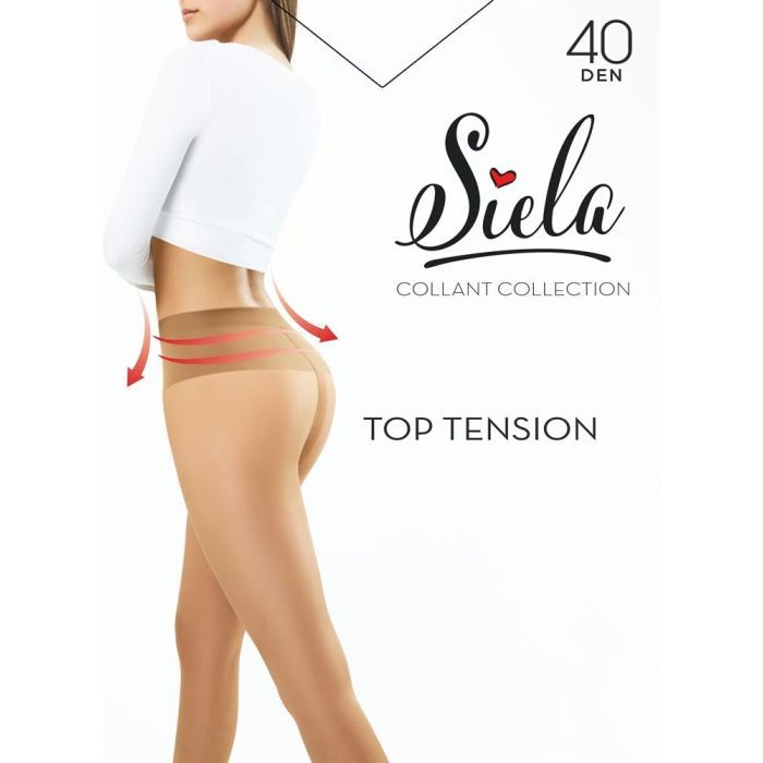 Колготы Siela Top Tension 40 Den Caramel - 3 (4823116918269)
