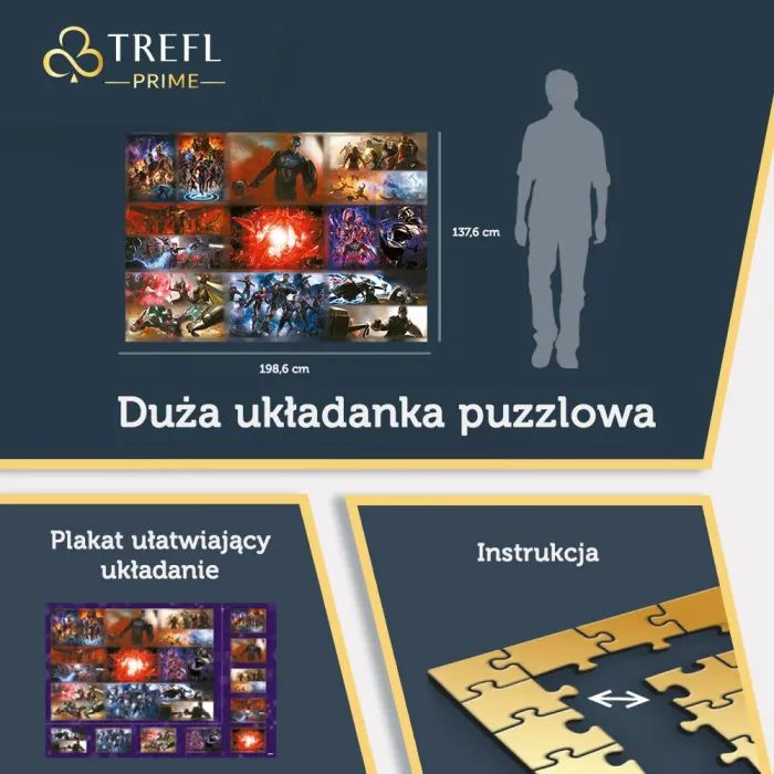 Пазл Trefl UFT Marvel Heroes Окончательная коллекция, 13500 элементов (5900511810240) изображение 7