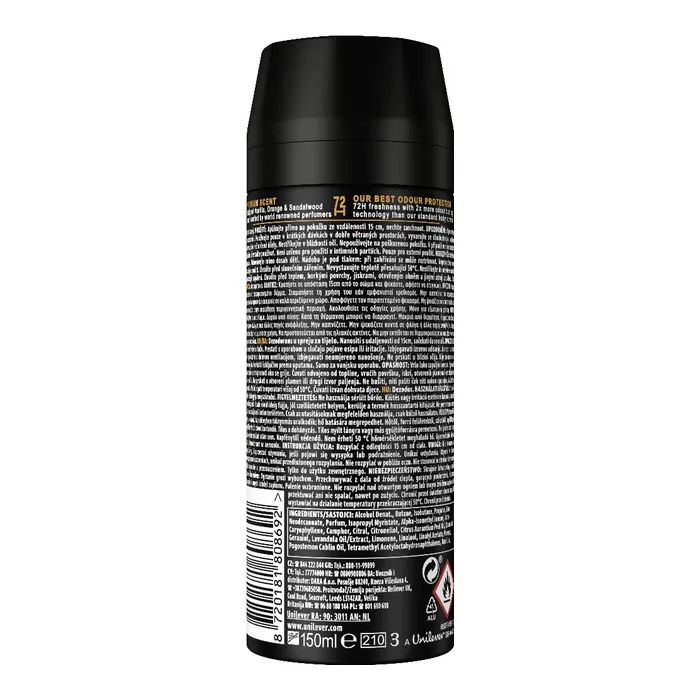 Дезодорант AXE Fine Fragrance Black Vanilla 150 мл (8720181808692) зображення 2