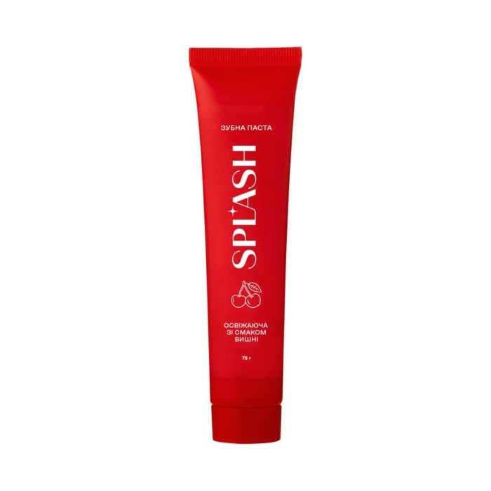 Зубная паста Splash Освежающая Со вкусом вишни 75 г (4820266833190) изображение 2