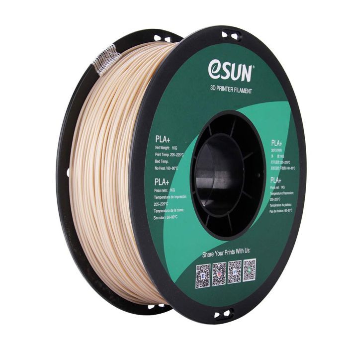 Пластик для 3D-принтера eSUN PLA+ 1.75мм, 1кг, Bone White (PLA+P175BW1)