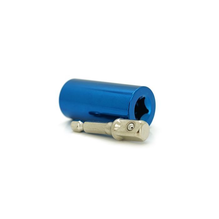 Торцевая головка Voltronic универсальная для шуруповерта 7-19 mm (25*52) 3/4 Blue (YT-UnScTBL)