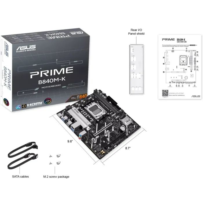 Материнская плата ASUS PRIME B840M-K изображение 7