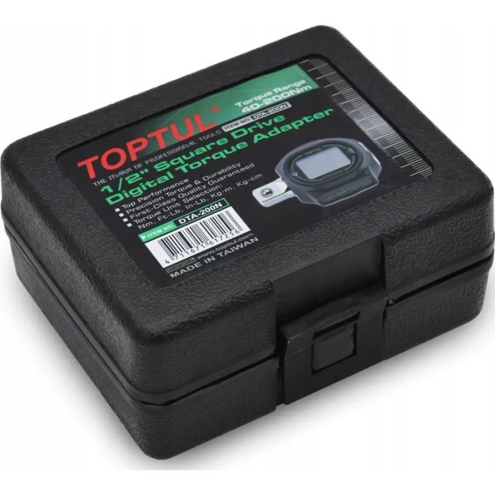 Адаптер для інструменту Toptul DTA-200N, цифровий динамометричний, 1/2", 40–200 Nm (DTA-200N) зображення 3