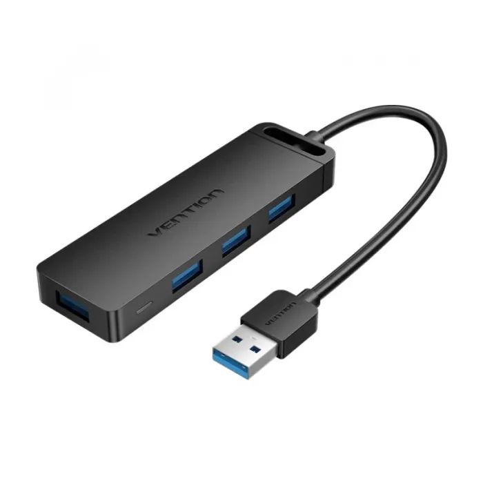 Концентратор Vention USB 3.0 to 4xUSB 3.0 0,15m black (CHLBB-SCB2)