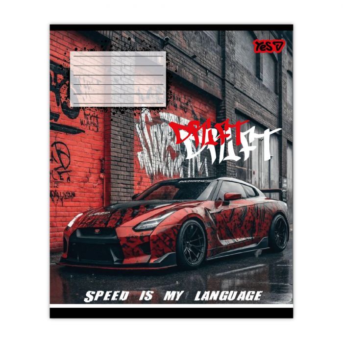 Зошит Yes Drift А5 24 аркуша клітинка (768884) зображення 4