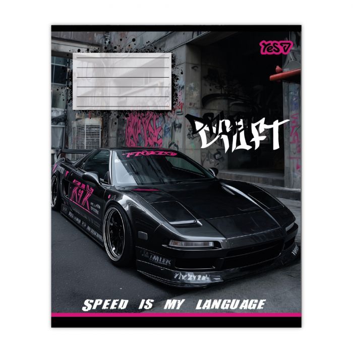 Зошит Yes Drift А5 24 аркуша клітинка (768884) зображення 6