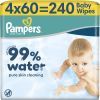 Детские влажные салфетки Pampers 99 Water, 240 шт (8006530116305)
