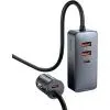 Зарядное устройство Baseus 2xUSB-C + 2xUSB 120W + extension cord gray (CCBT-A0G) изображение 2