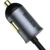Зарядное устройство Baseus 2xUSB-C + 2xUSB 120W + extension cord gray (CCBT-A0G) изображение 3