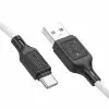 Дата кабель USB 2.0 AM to USB-C 1.0m silicone X90 Cool white HOCO (6931474788450) изображение 2