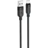 Дата кабель USB 2.0 AM to USB-C 1.2m 3A TPE black Acefast (6974316283812) изображение 2