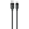 Дата кабель USB 2.0 AM to USB-C 1.2m 3A TPE black Acefast (6974316283812)