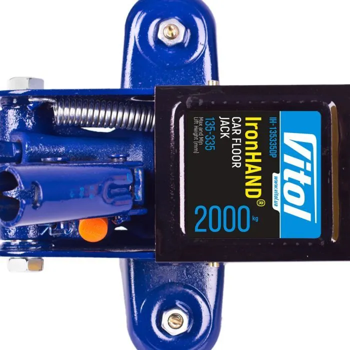 Домкрат Iron Hand IH-135335DP, подкатный, гидравлический, 2т, min 135мм, max 335мм (IH-135335DP) изображение 4