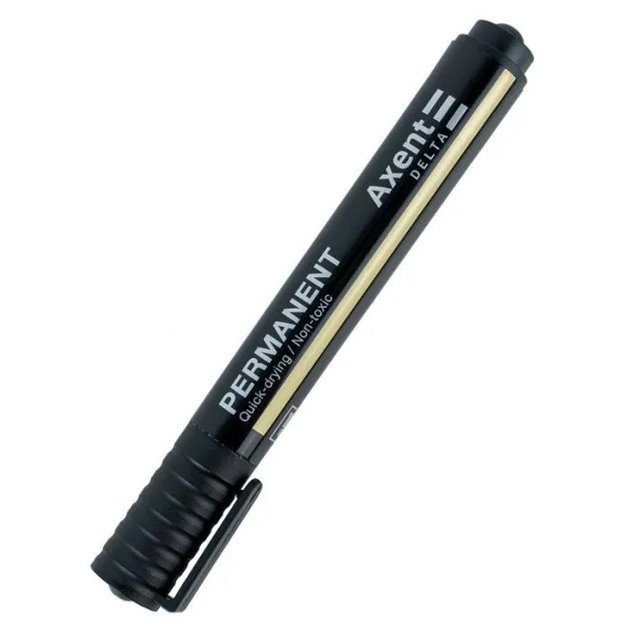 Маркер Axent Permanent D2604 Standard, 2 мм круглый черный (D2604-01) изображение 3