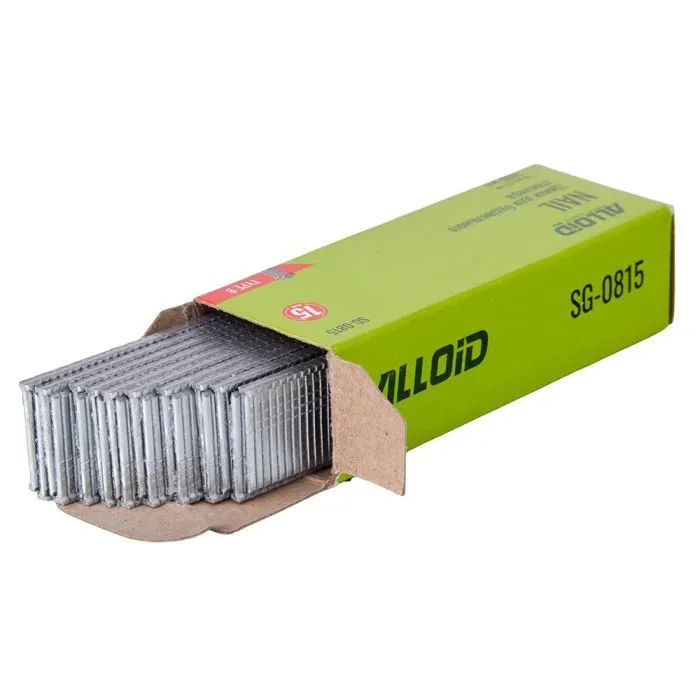 Скобы для строительного степлера Alloid Pro, для строительного степлера, тип 8, 15×1.2мм, 1000шт. (SG-0815) изображение 3