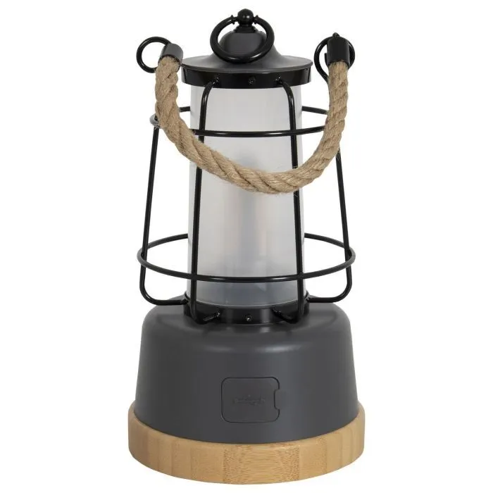 Фонарь Bo-Camp Harlington Rechargable Dimming 370 Lumen Bamboo-Grey (5818921) (DAS303872) изображение 3