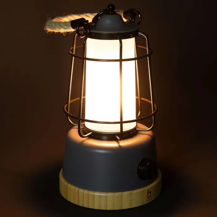Фонарь Bo-Camp Harlington Rechargable Dimming 370 Lumen Bamboo-Grey (5818921) (DAS303872) изображение 9