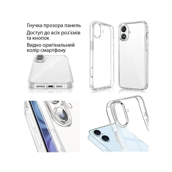 Чехол для мобильного телефона Dengos Case + Cross-body Strap Samsung Galaxy A37 Clear+Grey (DG-KM-CCRB-05) изображение 5