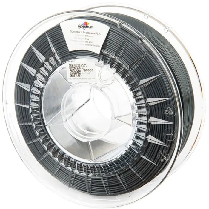 Пластик для 3D-принтера Spectrum PLA Premium 1.75mm 1kg Grey, Anthracite (80690)