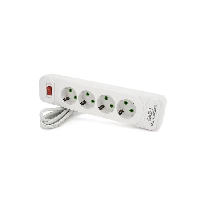 Сетевой фильтр питания Meilepai F24, 4 роз EU White (F24-White)