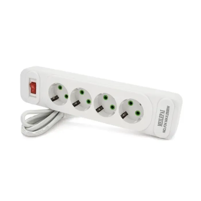 Сетевой фильтр питания Meilepai F24, 4 роз EU White (F24-White)