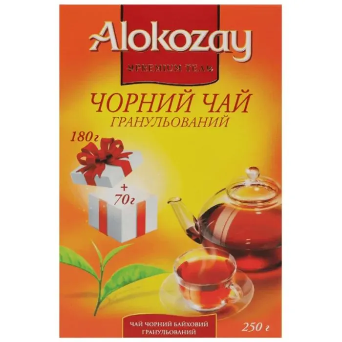 Чай Alokozay чорний гранульований 180+70 г (4820229041594)