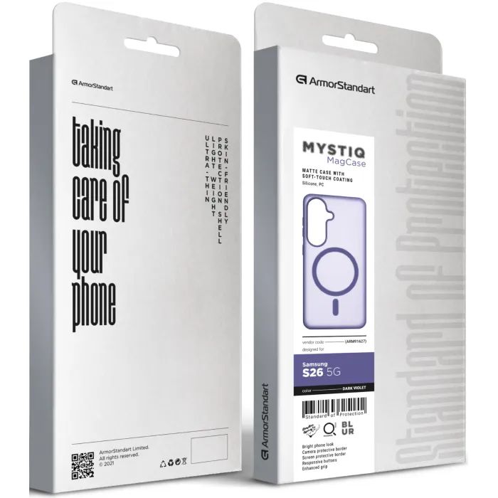 Чехол для мобильного телефона Armorstandart Mystiq MagCase Samsung S26 5G Black (ARM91626) изображение 3