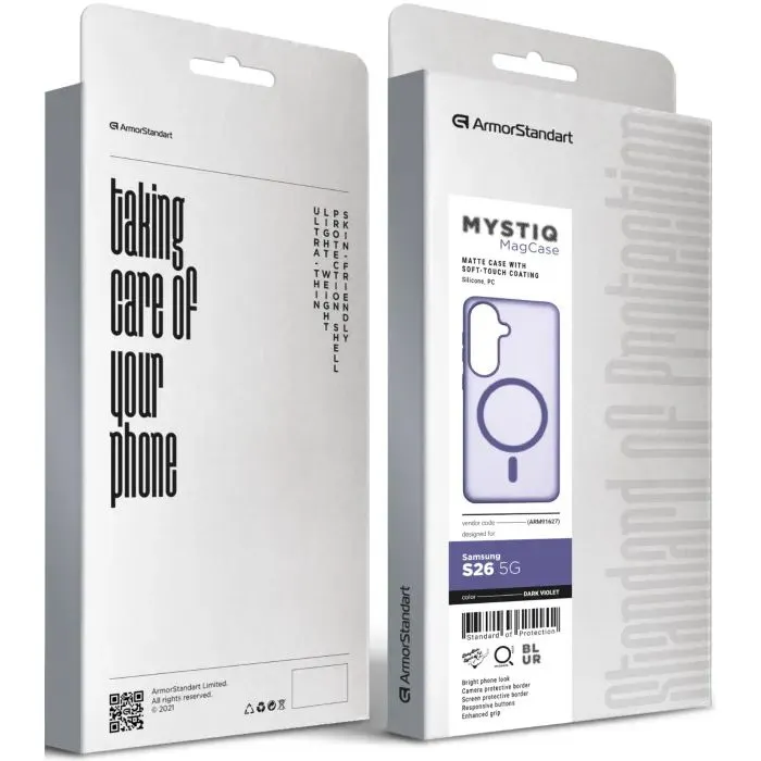 Чехол для мобильного телефона Armorstandart Mystiq MagCase Samsung S26 5G Dark Violet (ARM91627) изображение 3