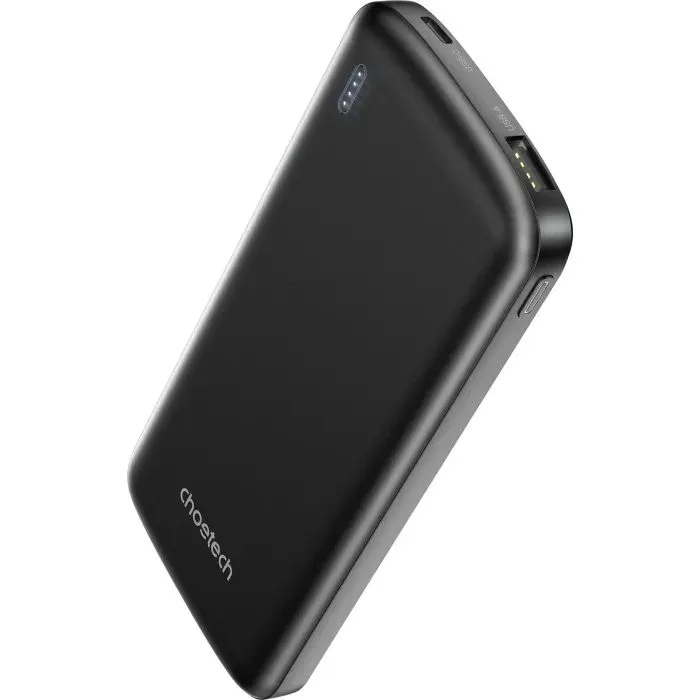 Батарея універсальна Choetech 10000mAh, 12W, USB-A, USB-C, Black (B850-ACBK) зображення 3