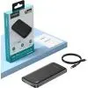 Батарея універсальна Choetech 10000mAh, 12W, USB-A, USB-C, Black (B850-ACBK) зображення 4