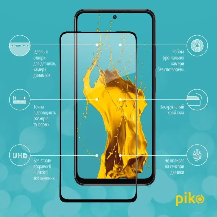 Скло захисне Piko Full Glue Xiaomi Redmi Note 11 Pro Black (1283126522697) зображення 3
