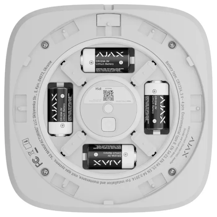 Сирена Ajax FireProtect (Sounder/VAD) white "ВИХІД" изображение 3