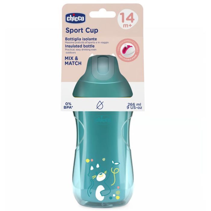 Поїльник-непроливайка Chicco Sport Cup 266 мл. від 14 місяців (рожева) (06991.15) зображення 2
