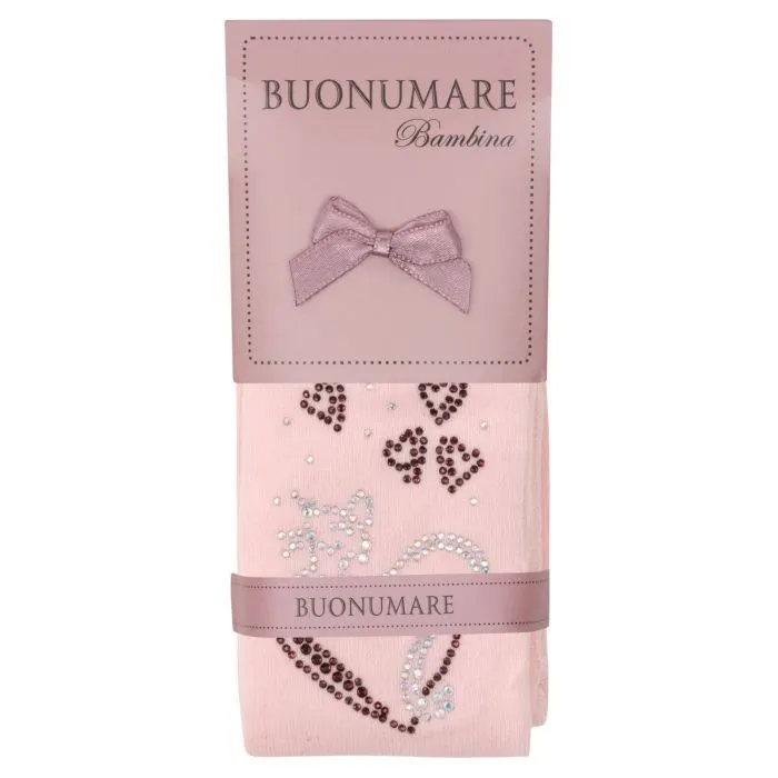 Колготки детские BNM со стразами (M0C0302-1174-3G-pink) изображение 3