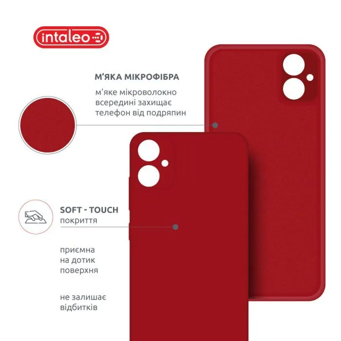 Чохол до мобільного телефона Intaleo SoftShell Samsung Galaxy A06 Red (1283126609510) зображення 5