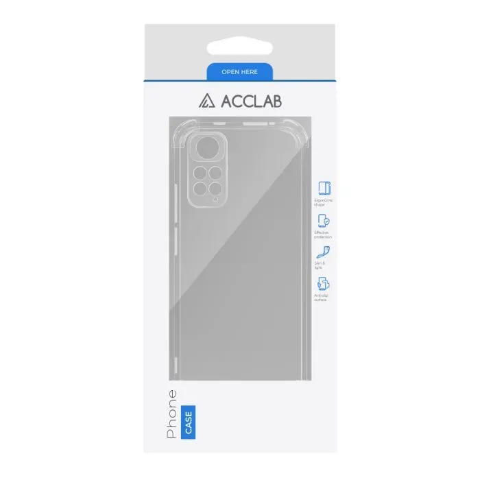 Чохол до мобільного телефона ACCLAB ShockProof Xiaomi Redmi Note 11 Transparent (1283126554155) зображення 2
