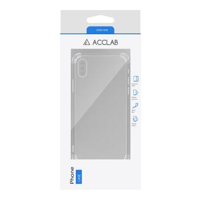 Чохол до мобільного телефона ACCLAB TPU ShockProof Apple iPhone X/XS Transparent (1283126610875) зображення 2